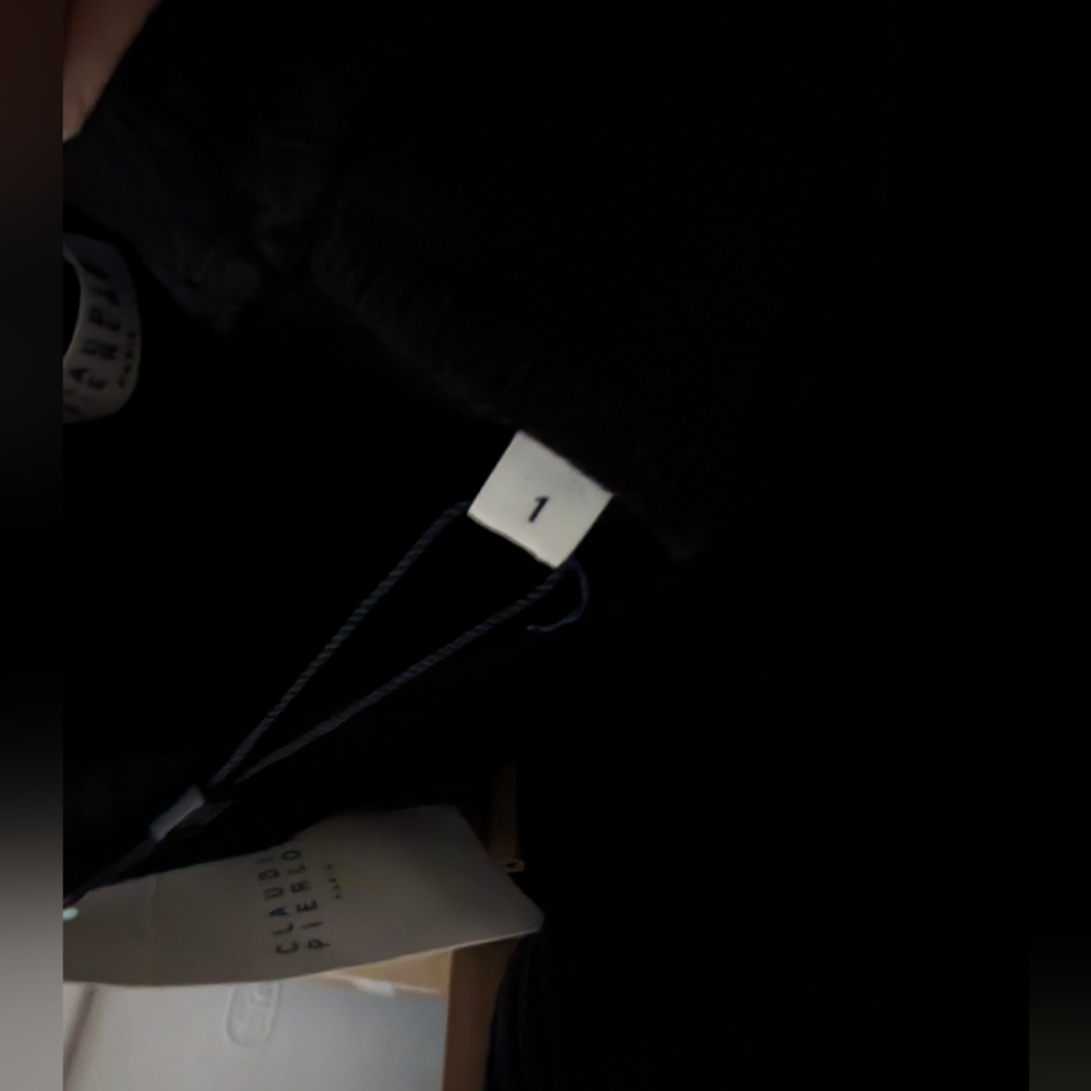 Claudie Pierlot NWT Green Black Bicolore Track Stretch-cotton Midi‎ Dress Size S - Picture 7 of 11